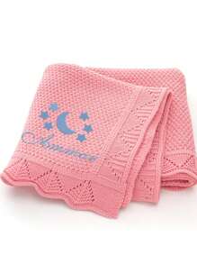 Personalized Embroidery Blanket, Custom Knit Blanket, Blanket With Name,Custom Gifts,Embroidery Gift - Multicolor - View 22