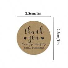 1/2 Rolls (1000 Stickers), Thank You For Supporting My Small Business Sticker Sealing Label Commercial Stationery Sticker Store Shopping, Box Sealing Sticker,