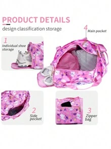 BLING BABIES حقيبة بنات راقصات الباليه بتصميم القطط، حقيبة رياضية وحقيبة جيم للأطفال، حقيبة سفر ورقص باللون الوردي مع مساحات لحفظ الأحذية. حقائب الأطفال، أمتعة الأطفال، حقيبة المدرسة، حقيبة مدرسة الأطفال، حقيبة مدرسية، حقيبة حضانة الأطفال، مثالية للبنات، بنات المدرسة، البنات المراهقات الحقائب الوردية لعيد الميلاد، حقيبة الرقص للبنات، حقيبة راقصات الباليه