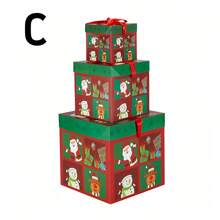 3PCS Hộp trang trí Giáng sinh Hộp xếp chồng Giáng sinh 4 kích cỡ Hộp quà có nắp Hộp lồng nhau Giáng sinh Hộp quà xếp chồng Giáng sinh Trang trí - Nhiều màu - Xem 13
