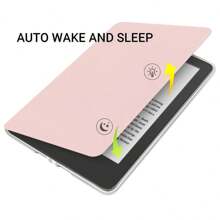 Kindle Paperwhite Ultra-Clear Acrylic Protective Case, TPU Soft Cushion Protection, Auto Wake/Sleep - Light Grey - View 3