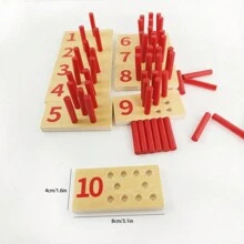 Wooden Numbers And Sticks Counting And Educational Montesorri Toys Wood Sticks Counting Learning Board Maths Learning Toy
