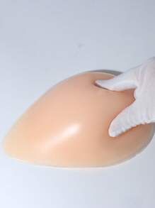 ANGDIE 1 对硅胶水滴形乳房假体，人造硅胶乳房植入物胸垫，男女通用，适用于乳房切除术后 - 卡其色 - 查看 10