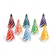 1 3D Printed Spiral Cone Christmas Tree Decoration Made Of Plastic Material, Suitable For Desktop Decoration In Vacation Homes And Offices, Suitable For Thanksgiving, Birthdays, Valentine's Day, Christmas, Bridal Parties, Bars And Adult Parties, Weddings, Spring, Halloween, Christmas