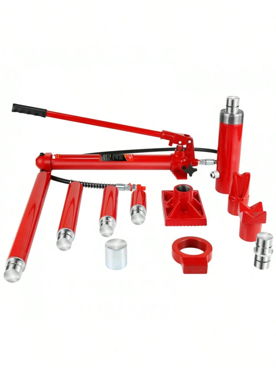 4 Ton Porta Power Kit, Portable Hydraulic Jack With Oil Hose, Auto Body