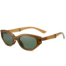 Cyxus Folding Polarized Sunglasses Cat Eye Men Women Easy To Carry Foldable Sunglasses UV400 Protection