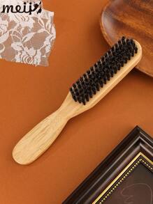 1件装男士油发胡须刷，实木长柄胡须刷，清洁刷，油梳和发刷，纯色，直发梳，竹木男士胡须造型梳，用于塑造和雕刻面部毛发，多功能清洁刷，适用于女士长卷发和解结梳，男士礼物，父亲节礼物，毕业礼物，发型，美发，发刷，梳子套装，梳子，卷发梳，解结梳，女士发刷，理发店，美发设备 - 彩色 - 查看 11