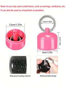 Porte-clés avec boîte de rangement, boîte de rangement pour organiseur de bijoux pour voyage, clés de voiture, téléphone, portefeuille, sac à dos, porte-clés avec bracelet