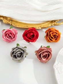 10 件多色人造花玫瑰头和花蕾假植物、房间装饰、秋季装饰、假花、植物、花园、秋季装饰、中心装饰 DIY 系统盒、蛋糕装饰、花环材料、节日生日派对装饰、婚礼新娘手腕花、鲜花手捧材料、家庭花店、花园、情人节礼物、新年装饰材料 - 彩色 - 查看 4