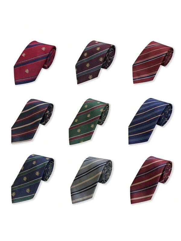 1pc JK/DK Handmade Crown Striped Tie, Suitable For Casual Street Wear Shirts