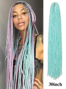 Micro Braids Hair Extensions Long Micro 3X Pre-Looped Synthetic Zizi Braids  24 Inch 100g/Pack Color Thin Small Box Braid Crochet Twisted Hair Synthetic Kanekalon Braiding Hair Extension