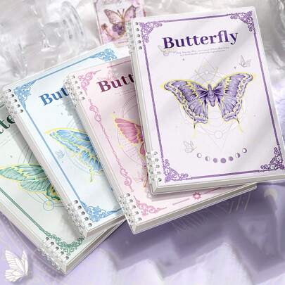 1 Stück A5/B5 Schmetterling-Notizbuch, süßes Cartoon-Tagebuch, abtrennbares Tagebuch, Übungsheft, Büro- und Schulmaterial, Schulanfang, perfekt für Studenten