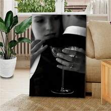 1 件黑白海报潮流海报时尚海报帆布墙画适用于卧室客厅装饰礼物客厅、餐厅、书房、走廊、咖啡店、办公室、宿舍、墙壁艺术、墙壁装饰、家居装饰帆布画（无框） - 彩色 - 查看 15