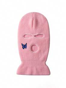 1 chiếc mặt nạ trượt tuyết huỳnh quang màu vàng, mũ lưỡi trai thêu hình bướm phong cách Y2K dành cho cả nam và nữ, mũ trượt tuyết mùa đông ấm áp đa năng thường ngày ngoài trời thích hợp để đi làm - khẩu trang - Xem 17