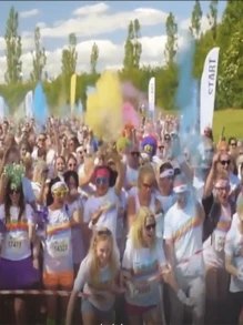 1 pieza Frasco de plástico semirrígido de 230ml con polvo de colores/maicena de colores/polvo arcoíris, utilizado para eventos como maratones, carreras de arcoíris, Halloween, Navidad, juegos al aire libre y ceremonias de apertura de carreras, aportando colores dinámicos y un ambiente alegre