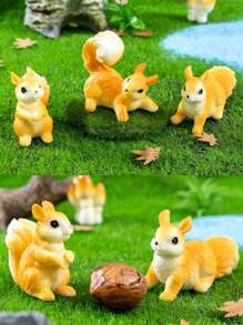 Tượng nhỏ hình sóc mini Phụ kiện sân vườn Tượng nhỏ bằng nhựa hình sóc tiên nhỏ bằng nhựa, Phụ kiện sân vườn hình sóc, Bộ tượng nhỏ hình sóc, Dành cho cảnh quan rêu trong vườn, Đồ trang trí nhà cửa & để bàn tự làm, Đồ trang trí bãi cỏ mini, Đồ trang trí bánh, Đồ trang trí xe hơi - nhiều màu - Xem 3