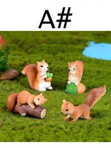 Tượng nhỏ hình sóc mini Phụ kiện sân vườn Tượng nhỏ bằng nhựa hình sóc tiên nhỏ bằng nhựa, Phụ kiện sân vườn hình sóc, Bộ tượng nhỏ hình sóc, Dành cho cảnh quan rêu trong vườn, Đồ trang trí nhà cửa & để bàn tự làm, Đồ trang trí bãi cỏ mini, Đồ trang trí bánh, Đồ trang trí xe hơi - nhiều màu - Xem 7