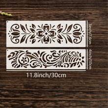 13 قالب حافة للزوايا للأعمال اليدوية، قوالب من الورد المكسيكي و الزخرفات المُطرزة للأثاث للطباعة على الخشب، رسوم على الخشب قابلة لإعادة الاستخدام لرسم الأنماط والزخرفات على الجدران والكعك والأرضيات