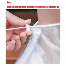 2pcs Zipper PVC Rain Shoe Covers (Please Order One Or Two Sizes Up From Your Normal Shoe Size) Anti-Slip Thick-Soled Rain Shoe Covers, Unisex Outdoor Travel Waterproof Slip-Resistant Overshoes, Back To School Supplies