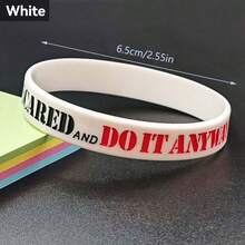硅胶腕带，雕刻手链，极简主义成人节日狂欢玩具，时尚多色手链，男女皆宜的励志手链，感恩节/圣诞节礼物 - 彩色 - 查看 4
