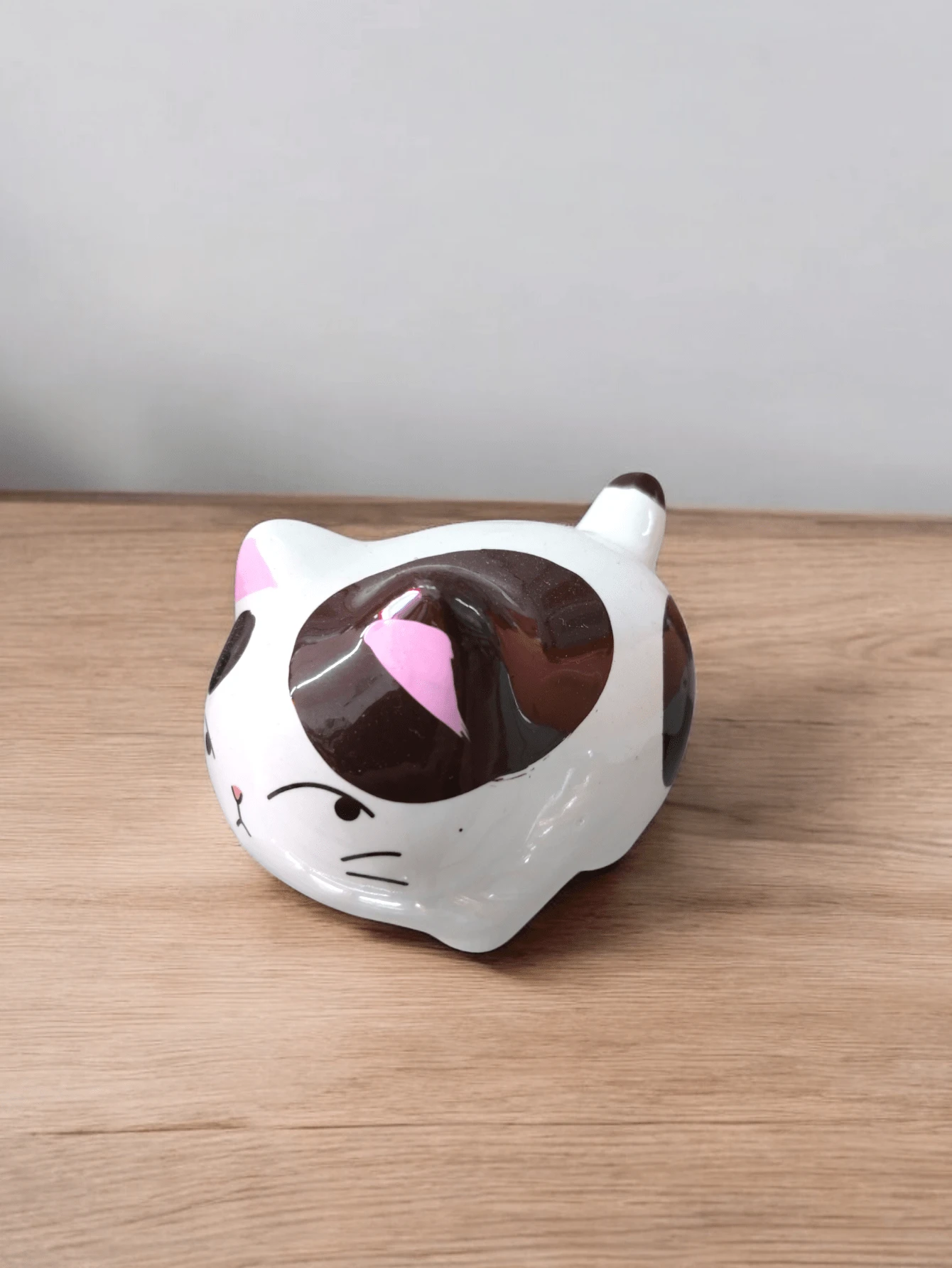 Porcelain Cat Ornament - 棕色 - 查看 1