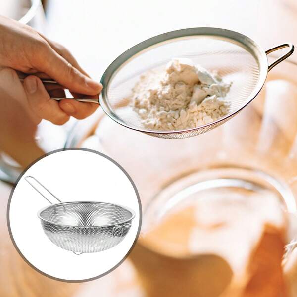 Cesto Colador de Acero Inoxidable Filtro Colador de Cocina para Alimentos Fritos Verduras Frutas (19.2)
