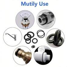 225-Piece Rubber O-Ring Assortment Set – Oil-Resistant Washer Seals, 18Various Sizes, Sleeve Washer Type For Watertight Seal In Plumbing, Automotive, And Machinery Applications - Black - View 5