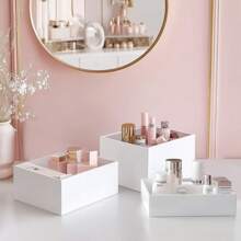 Buffet Risers, Acrylic Food Riser Cupcake Stand Risers Food Display Stands For Buffet Table Party Dessert, Keep Neat And Elegant - White - View 1