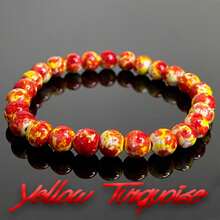 1 件/红绿松石手链手工编织完美手链礼物 - 彩色 - 查看 6