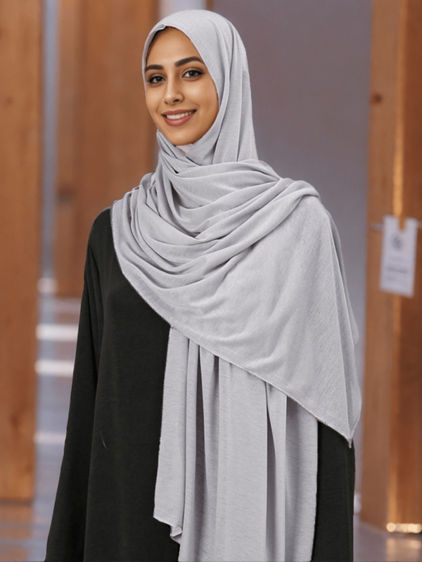 1pc Novo Estilo Jersey Slouchy Lenço Headwrap Set, Lenço de Cabeça Conveniente, Popular na Malásia e Indonésia