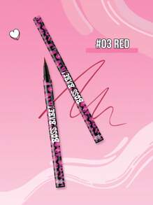 Misslyn BOSS BABE! Boom Black Boom Eyeliner, Waterproof Liquid Ink Eyeliner, Ultra-Pigmented & Waterproof, Creates Bold & Defined Lines, Available In 4 Intense Colors: Brown And Black And Red And Blue