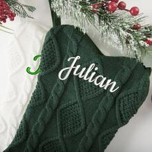 Personalized Dog Bone Christmas Stocking, Bone Shaped Dog Socks, Christmas Dog Socks, Embroidered Pet Socks, Christmas Decorations, Customized Christmas Dog Pet Socks, Christmas Stockings, Custom Pet Socks, Letter Dog Socks, Holiday Bone Socks, Personalized Dog Christmas Socks, Dog Socks With Name Tags, Custom Holiday Socks, Embroidered Dog Bone Socks, Great Gift For New Puppy, Personalized Dog Bone Christmas Socks, Pet Stockings, Dog Bone Holiday Socks, Christmas Socks For Dog Lover Gifts - Multicolor - View 5