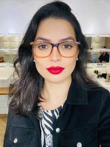 Women's Rectangular Glasses Frame Large Comfortable Eyeglasses Accessory For Prescription New Geek 2025 - 彩色 - 查看 3