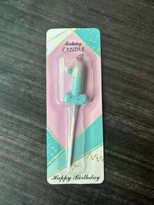 1pc, 0 -9 Nến trang trí tiệc sinh nhật hình nàng tiên cá kỹ thuật số, nến Giáng sinh, nến sáng tạo theo phong cách chuyển màu, nến trang trí tiệc sinh nhật - Nhiều màu - Xem 6