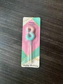 1pc, 0 -9 Nến trang trí tiệc sinh nhật hình nàng tiên cá kỹ thuật số, nến Giáng sinh, nến sáng tạo theo phong cách chuyển màu, nến trang trí tiệc sinh nhật - Nhiều màu - Xem 8