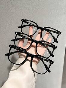 3 副女士休闲平光眼镜，适合阅读、游戏、电视、电话 - 彩色 - 查看 1