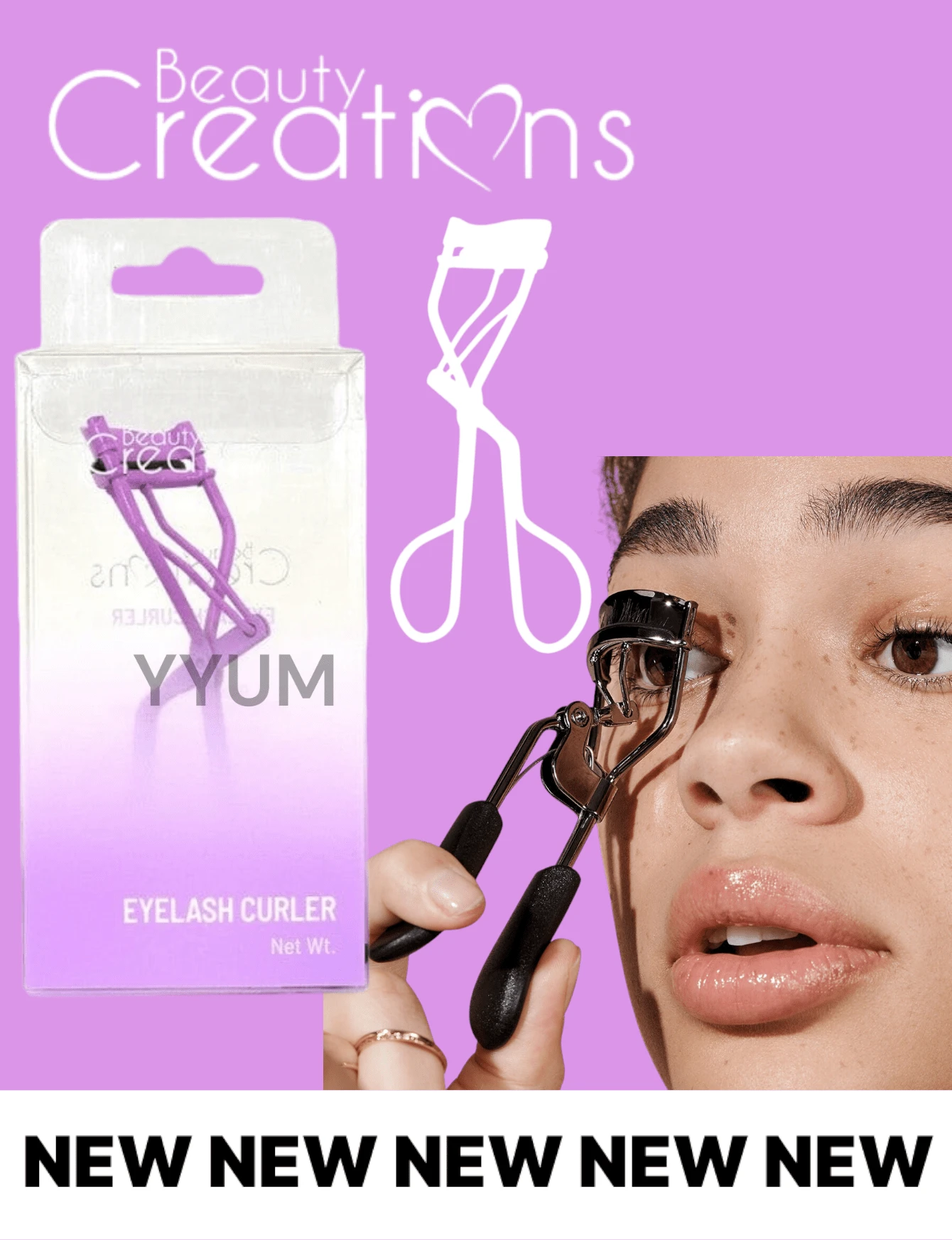 Eyelash Curler Beauty Creations ORIGINAL - 紫色 - 查看 1