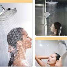 1 Pc Detachable Shower Head, Handheld Showerhead With Multiple Spray Settings, Easy Clean & Adjustable For Bathroom - Multicolor - View 3