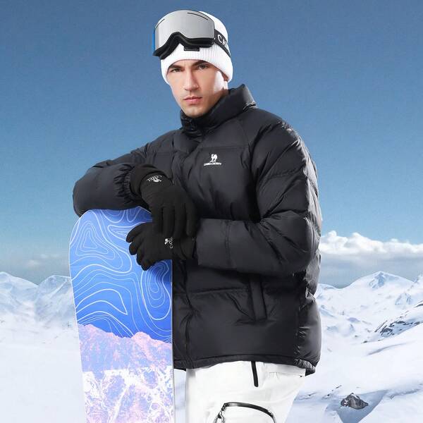 CAMEL CROWN Men's Puffer Jacket Lightweight Warm Winter Coats Water Repellent Windproof Insulated Jacket