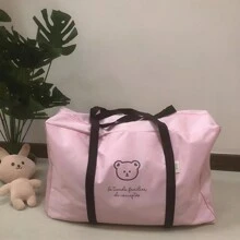 1pc Maternity Large Capacity Delivery Bag, Suitable For Postpartum Nursing At The Hospital - Khaki - View 7