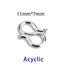 1 chiếc móc khóa bạc Sterling S925 thủ công DIY cho dây chuyền/vòng tay - Bạc S925 - Xem 10