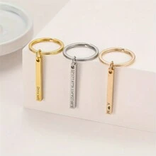 1 Móc khóa thanh khắc chữ cá nhân hóa, có thể tùy chỉnh đá quý theo tháng sinh, khắc chữ 1-4 mặt, móc khóa tùy chỉnh, quà tặng cá nhân hóa, thích hợp để khắc tên, chữ, ngày/giờ đặc biệt, có thể dùng làm phụ kiện túi xách, quà tặng cho bạn trai, quà Giáng sinh, vật trang trí thanh lịch - Nhiều màu 2 - Xem 2