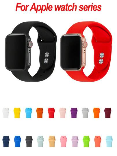 COOLIA 1 Pacote Pulseira Esportiva Unissex, Pulseira Esportiva de Silicone com Fivela Dupla, Compatível com Séries. Compatível com Pulseira 49mm 46mm 45mm 44mm 42mm para Homens e Mulheres, Pulseira de Silicone Macia e Respirável Compatível com SE/Ultra Séries 10 9 8 7 6 5 4 3 2 1. (Relógio não incluso)