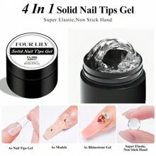 FOUR LILY 2片装透明软胶假指甲套装 - 柔韧美甲延长片，DIY美甲设计工具 - 無色 - 查看 6