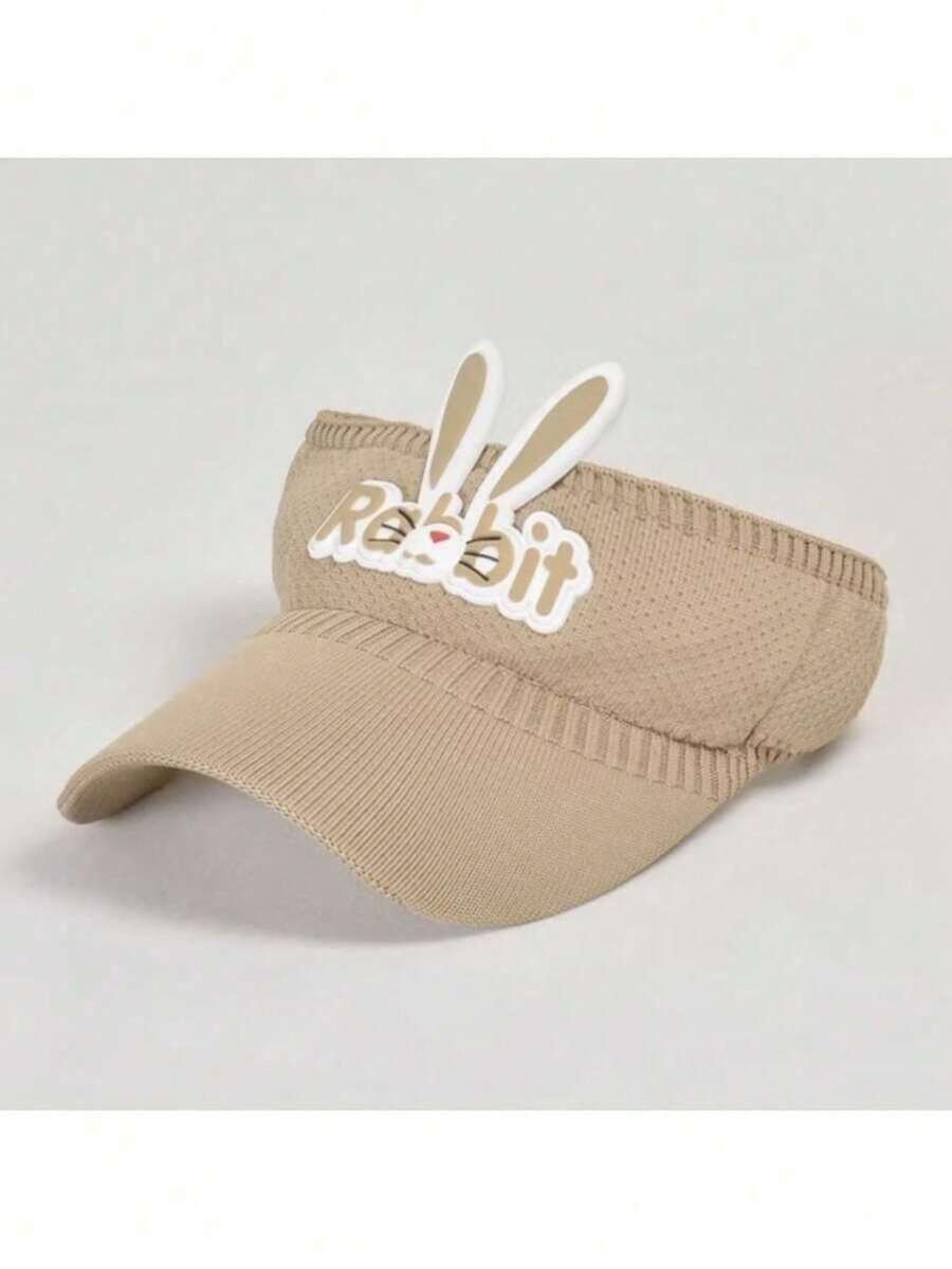 Children's Visor With Rabbit Ears Lightweight And Comfortable For Children With Sun Protection - Beige - View 1