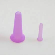 2 piezas de dispositivo de ventosas de silicona para el cuidado facial y de los ojos, elevación de la piel, masaje de mantenimiento. Material de confianza. Diseño compacto, fácil de transportar