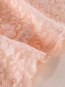 4 件装女士性感蕾丝中腰透气提臀三角裤，欧式风格 - 彩色 - 查看 2