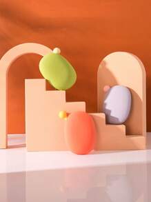 6件套（1个外壳，5个加热垫）硅胶暖蛋替换盒自加热迷你手持暖宝，冬季女士和学生适用的可爱暖宝