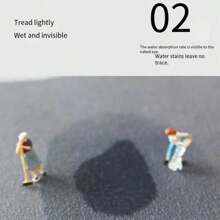 1 buc Covoraș de baie minimalist cu gel de siliciu absorbant, covoraș de ușă antiderapant cu uscare rapidă pentru baie, decor de baie, covor de vară, accesorii de baie, înapoi la școală