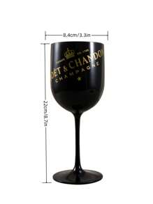1/2/4/12pcs Crown Printed Stemware Wine Glass, Suitable For Friends Gathering, Wedding, Banquet, Festival, Birthday Party, Champagne Flute, Can Be Gift For Friends, Family Husband, Made Of PP Material, New Year Party Atmosphere Champagne Glass, Valentine's Day Gift, For Outdoor, Camping - Multicolor - View 11